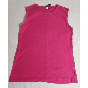 Gap Hot Pink Ribbed Knit Cami Scoop‎ Neck Sleeveless Sz M